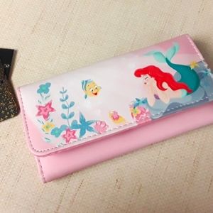Loungefly Little Mermaid Ariel Pink Wallet New Tags